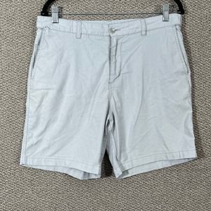 Southern Shirt Shorts Mens Size 34 Gray Chino Khaki Flat Front Casual‎ Preppy